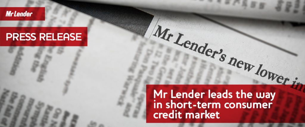 Mr Lender leads the way in short-term consumer credit market