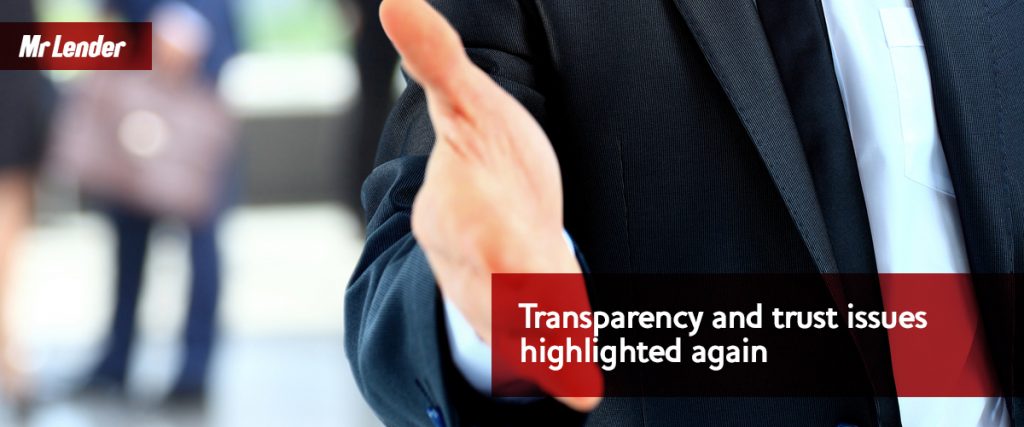 Transparency and trust issues highlighted again