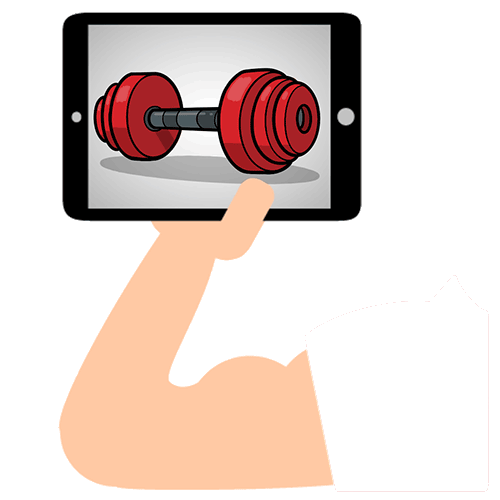 iPad weight training