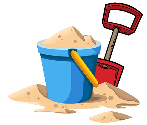 beach bucket and spade