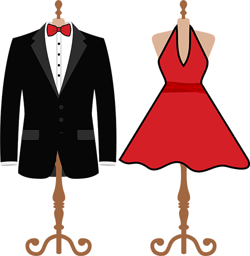 Black tie outfits