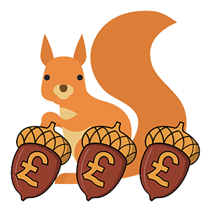 squirrel with money