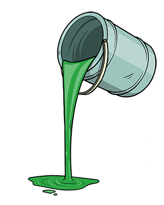 Green Paint Can