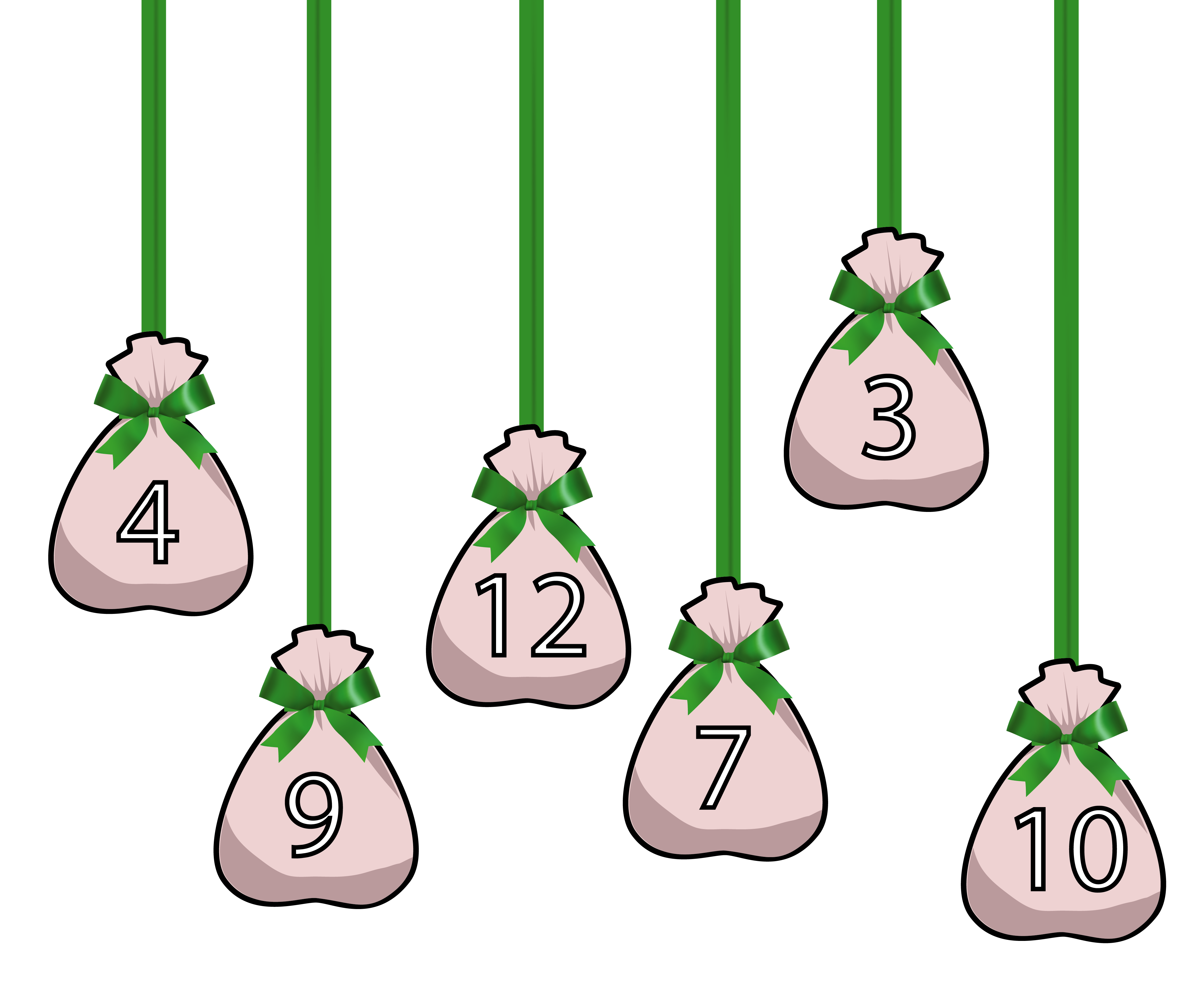 Advent calendar sacks