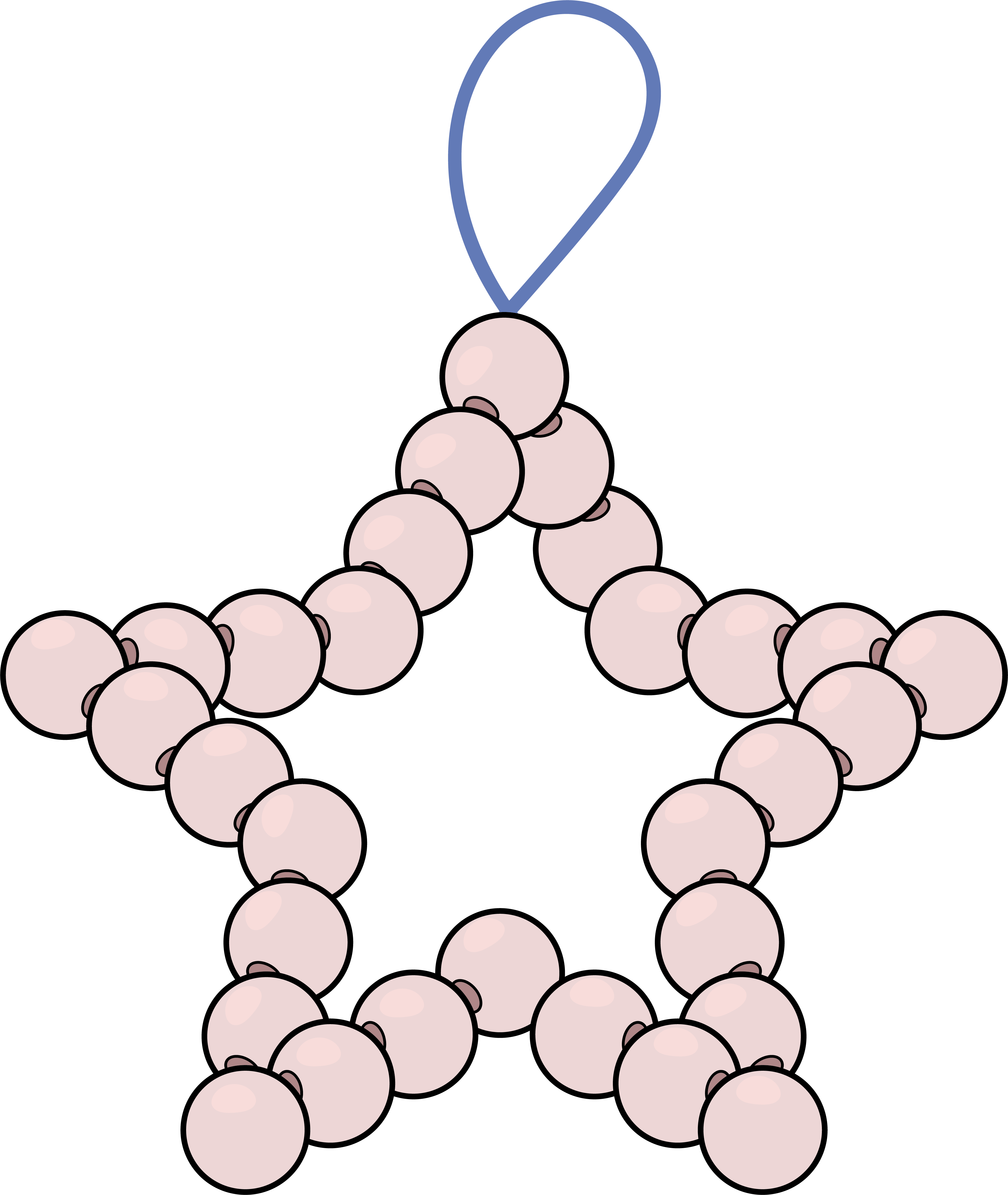 Bead craft star