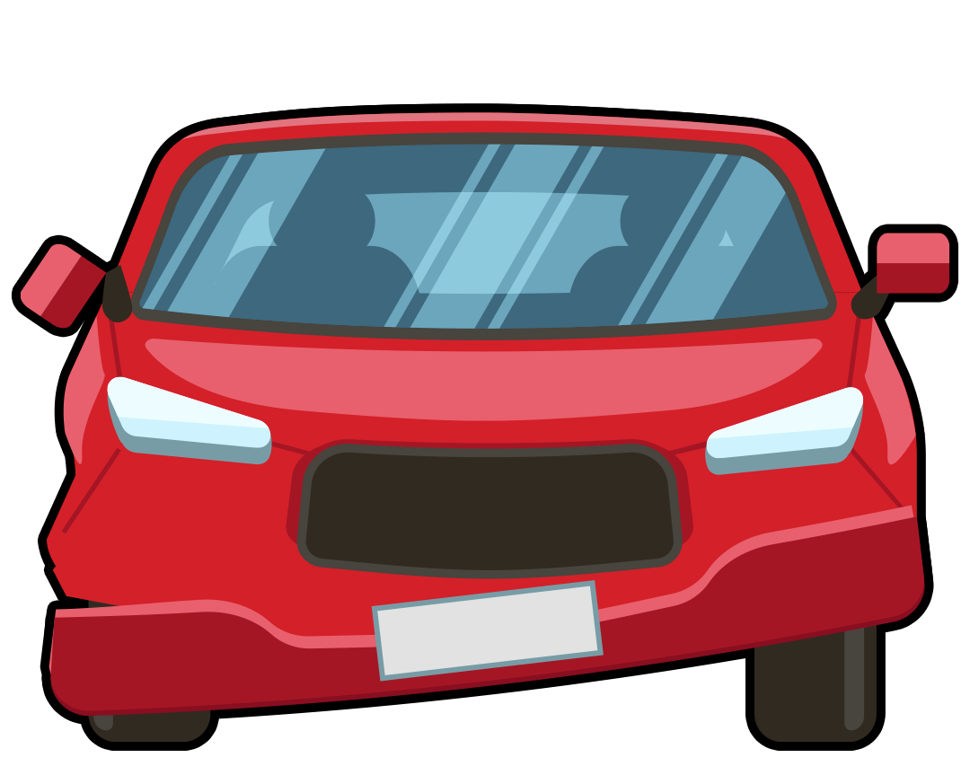 Damaged vehicle