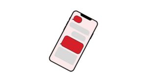 Mobile phone with a conversation