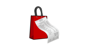 A receipt for a purchase